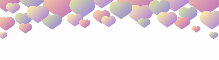 Valentine's Day background design with hearts. Vector illustration
