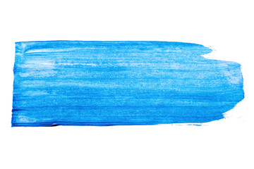 Fototapeta premium abstract acrylic watercolor paint brush stroke texture isolated on white background for logo and banner. design, creative, and illustration.