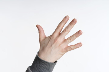 Hand - 5 Finger - Aussenseite