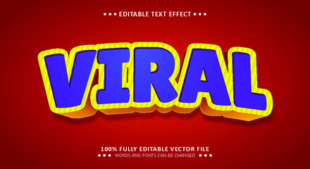 Viral 3d Style - Editable Text Effect