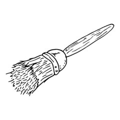 Paint brush icon. Vector illustration of a brush for painting walls.
