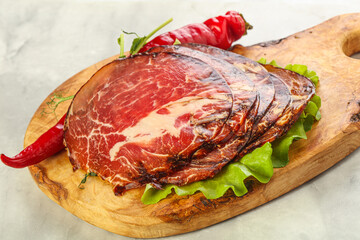 Dried pork neck meat snack