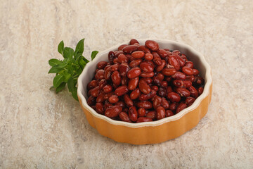 Red kidney bean in the bowl