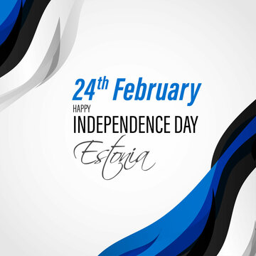 vector illustration for Estonia independence day