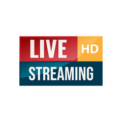 Vector live stream logo desin image