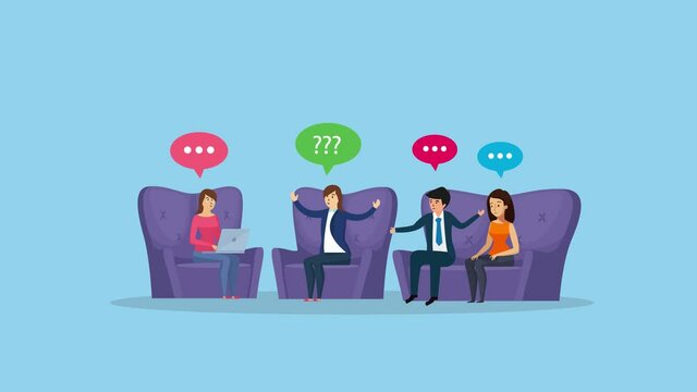 Three participants interviewed by female reporter