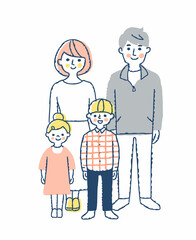 子供2人がいる若い家族