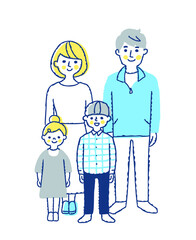 子供2人がいる若い家族