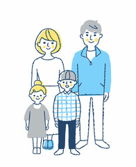 子供2人がいる若い家族