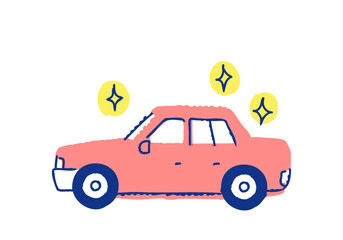 ピカピカの自動車