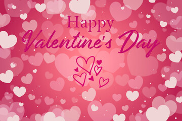 Fototapeta na wymiar Blurred Valentine's day background 1 cs6