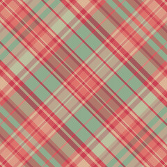 Seamless tartan plaid pattern background with vintage color.