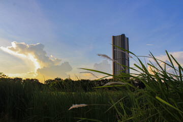 Sunset on the outside Surabaya