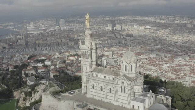 Basilique Notre Dame de la Garde, Marseille, France, Drone Log