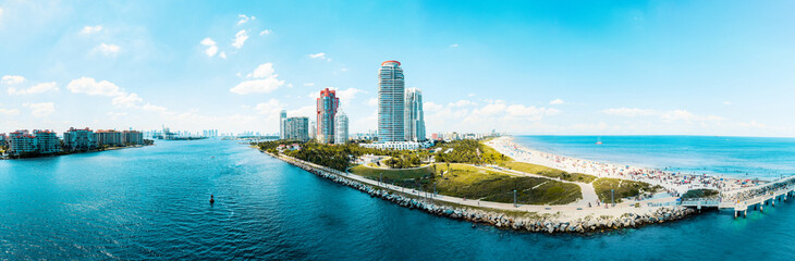 Fototapeta na wymiar Panorama Miami Beach