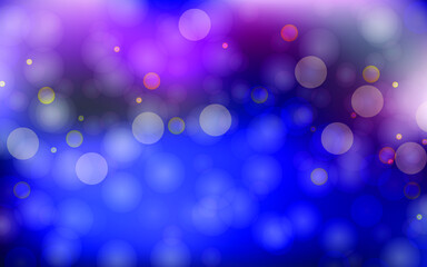 Blue and purple bokeh soft light abstract background, Vector eps 10 illustration bokeh particles, Background decoration