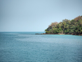 tropical island in the sea