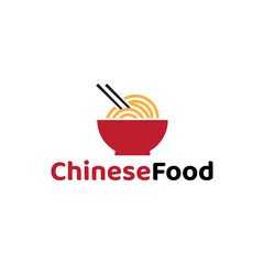 chinese food noodle logo template