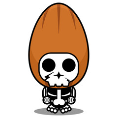 cartoon character character mascot costume human skull spice almond cute