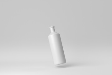 Ceramic vase on white background. minimal concept. 3D render.