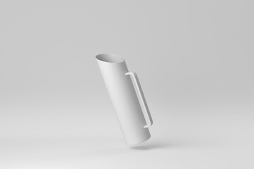Jug or pitcher on white background. Design Template, Mock up. 3D render.