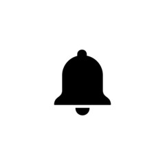 Bell simple flat icon vector illustration. Alarm icon vector illustration