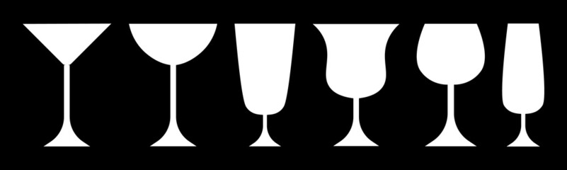 Wine Glass Icon Vector Simple Design symbols. vector illutratoin