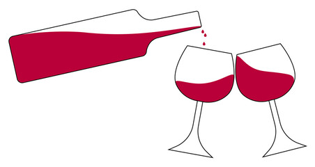 Wine Glass Icon Vector Simple Design symbols. vector illutratoin