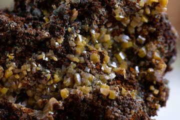 .mimienite,wulfenite, mineral specimen stone rock geology gem crystal