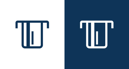 Insert card icon illustration isolated vector sign symbol