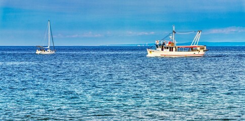 Obraz premium Boats on the sea
