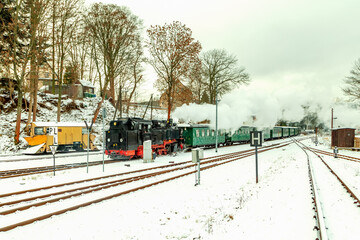 Fichtelbergbahn, Oberwiesenthal Cranzahl, Deutschland 