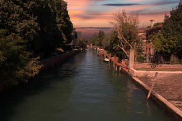 Fototapeta na wymiar Venedig im Sonnenuntergang