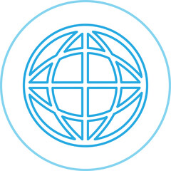 Globe icon world sign symbol design