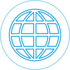 Globe icon world sign symbol design