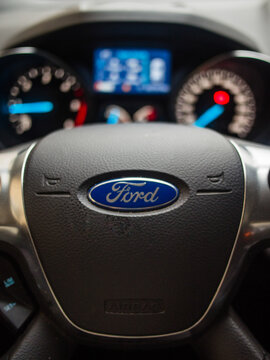 ford car steering wheel and dash panel info illumination