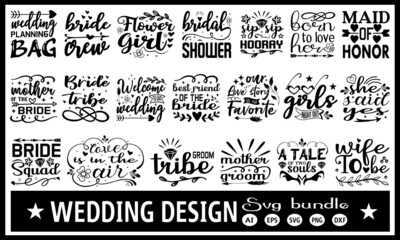 Wedding svg bundle