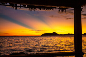 Koh Mak sunset, near koh Chang in Trat, Thailand