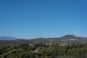 Autumnal landscape of Molise seen from Isernia
