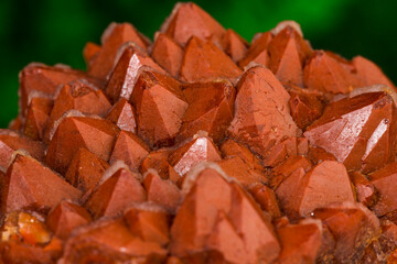 red quartz mineral specimen stone rock geology gem crystal