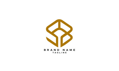 LB, BL, Abstract initial monogram letter alphabet logo design