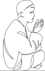 muslim man praying