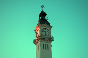 Church clock tower