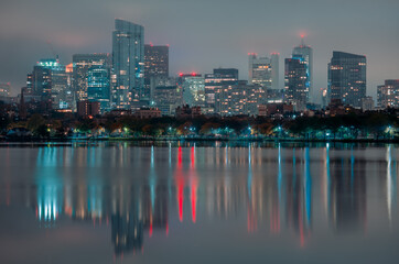 Obraz premium Boston at night