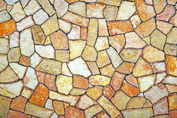 Obraz premium Stone wall of natural stones