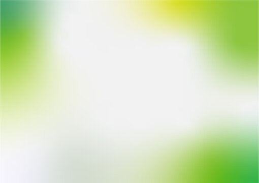 Vector illustration nature gradient background with bright sunlight. Abstract green blurred background. Ecology concept for your graphic design, banner or poster.