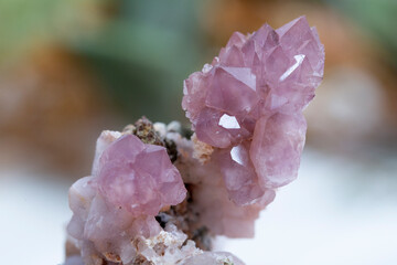 pink quartz mineral specimen stone rock geology gem crystal