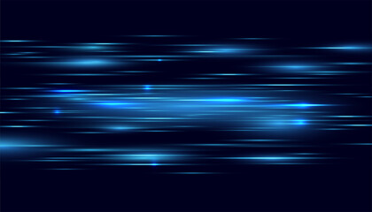 Abstract high-speed movement. Dynamic motion on blue background. Movement sport pattern for banner or poster design background concept.