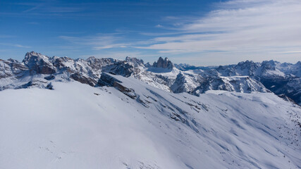 snow covered mountains