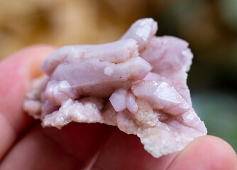 pink quartz mineral specimen stone rock geology gem crystal